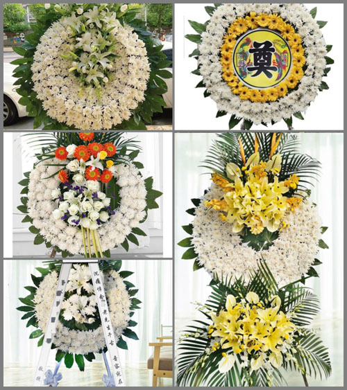 山东青岛平度市东阁街道上李元村花圈速递